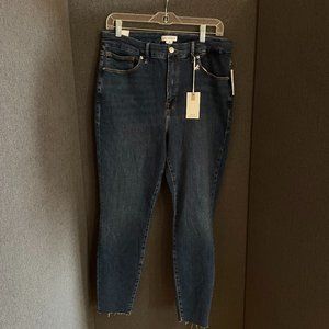 NWT Good American Jeans good leg crop size 16